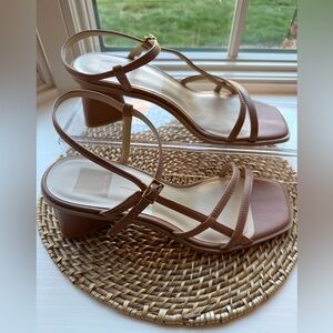 Dolce Vita - Women’s Sandal w/Ankle Strap Chunk Heel Britt style Nude - size 9